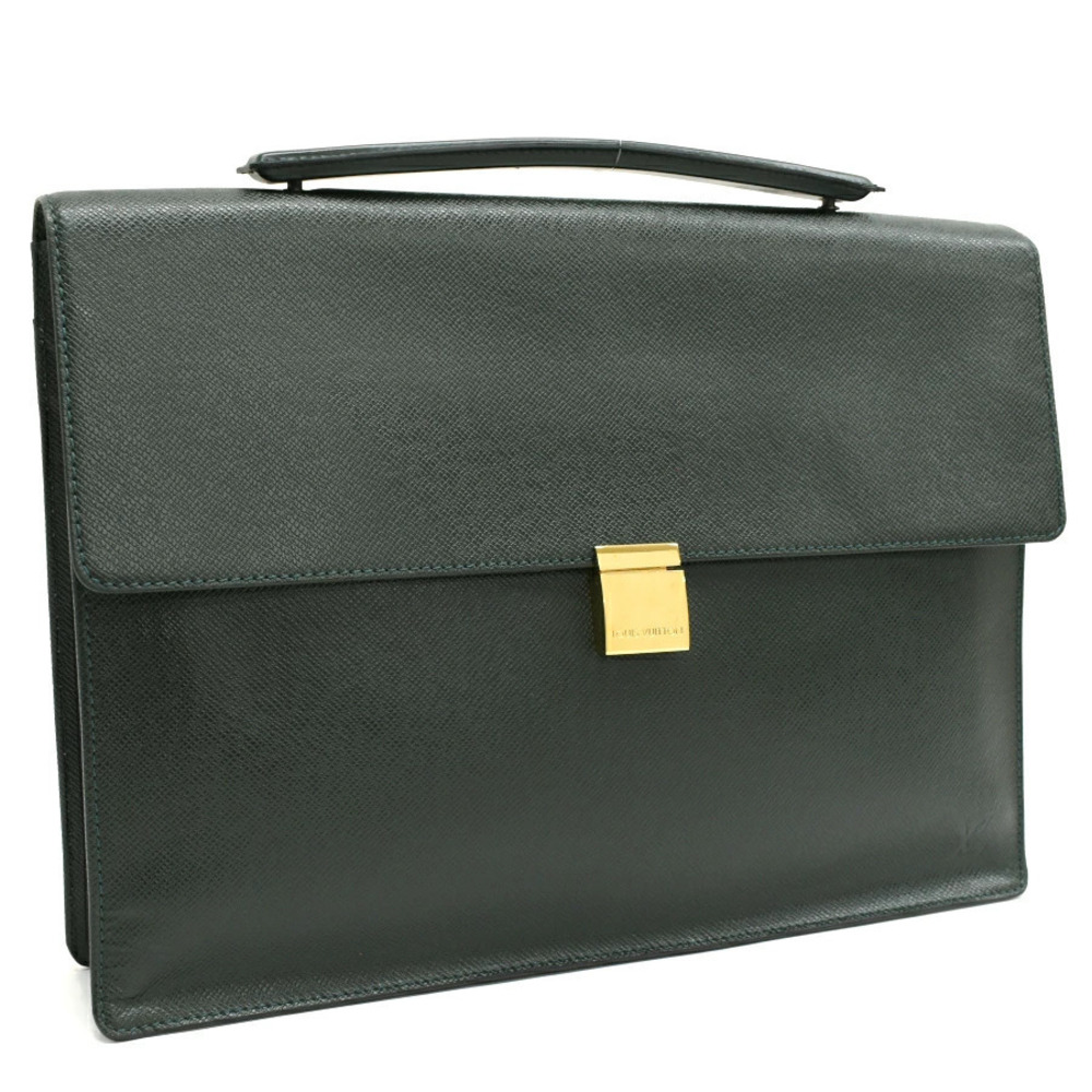 Louis Vuitton Porte Documents Angara Briefcase Bag Taiga Leather Epi Green